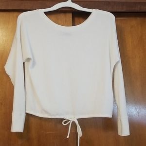 Abercrombie long sleeve cinched shirt